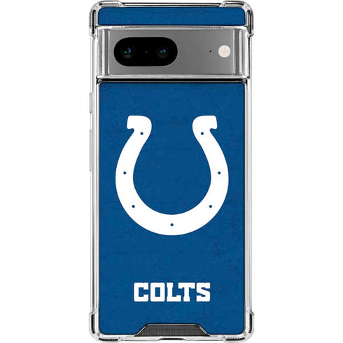 NFL Indianapolis Colts Distressed Google Pixel 7a Clear Case